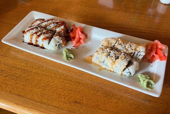 Dynamite Roll and Philadelphia Roll