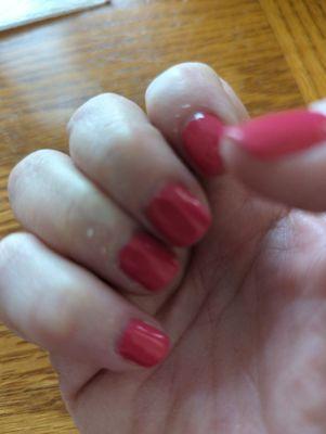 My manicure still perfect after one week!