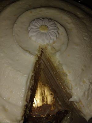 Lemon cake (very good) - sharing the love with a slice