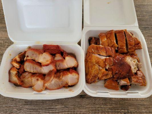 1lb Honey Char Siu and Half Cantonese Style Roasted Duck. Both were delicious!