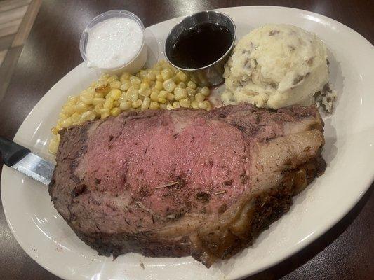 Prime rib on Saturday nights only