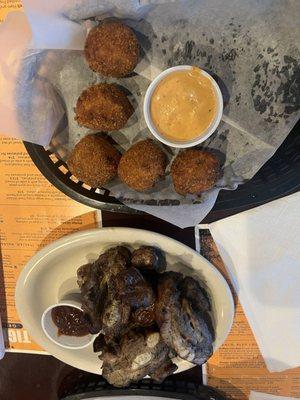 Smoked Rib Tips & Boudin Balls