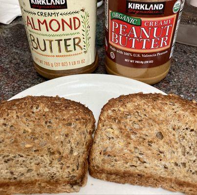 Breakfast with Bread Alone Whole Grain Health loaf. 11/15/24