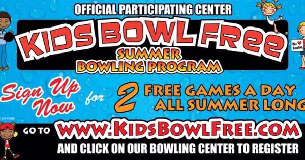 Kids Bowl Free Summer Program... www.KidsBowlFree.com