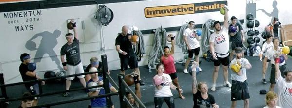 Kettlebell lifting event for charity