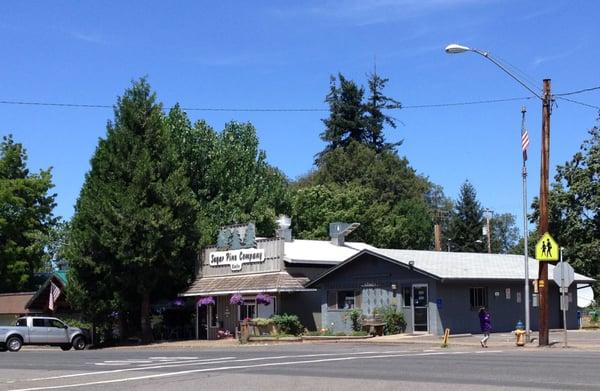 The cafe and post office in Butte Falls deep in the forest.