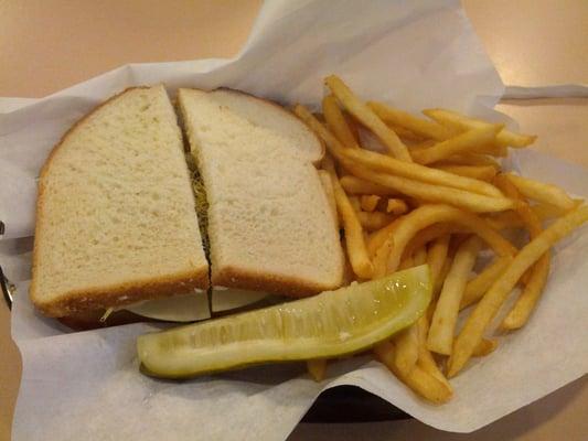 Vegetarian sandwich combo