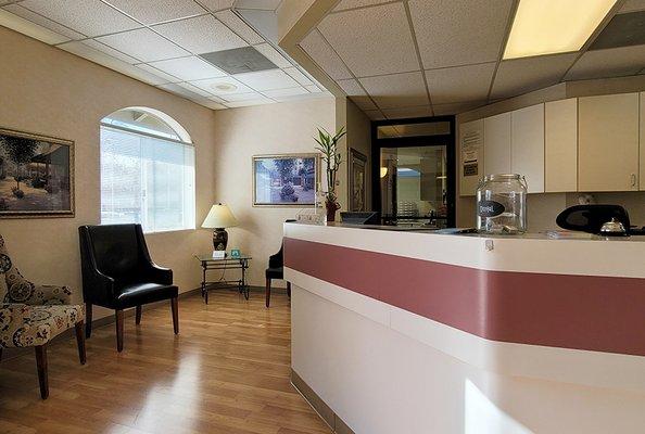 Locascio Family Dentistry reception area - front desk