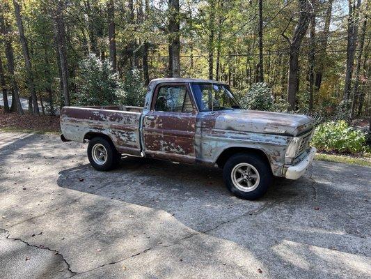 New front tires on the old truck