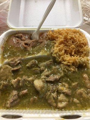 Chile verde combo. Amazing!!!!