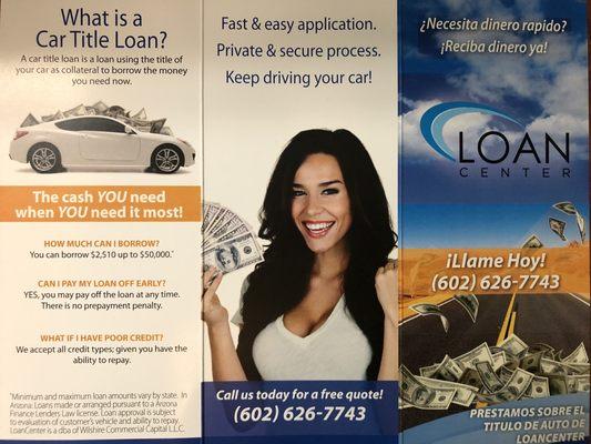 Need extra cash? Come see us or give us a call to see if we can help! Broker agent. Not all vehicles qualify.