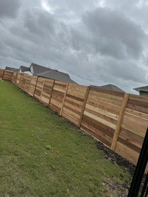 HWP 6' Cedar Fence