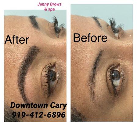 Lash lift and eyebrows tint