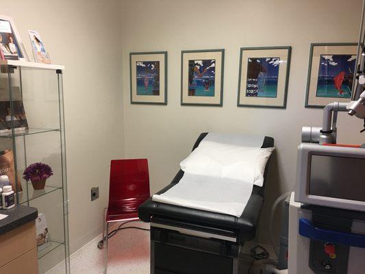 One of our exam rooms.  We strive to make them cozy!