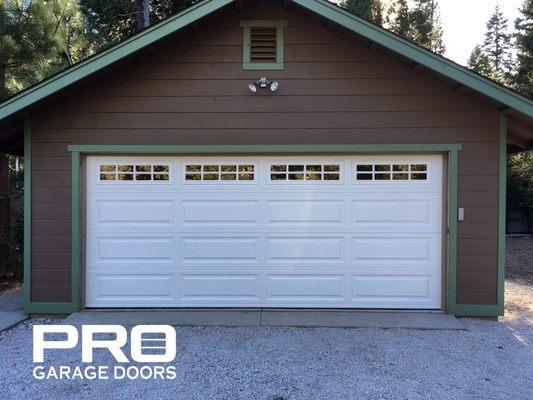 Affordable garage door with windows