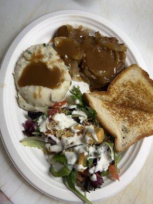 Chopped steak lunch speacial