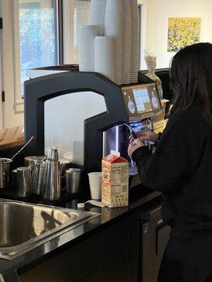 Super Auto no skill required coffee vending machine.