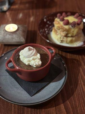 Mexican Chocolate Pot de Crème and Tres Leches