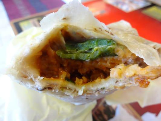 Inside the Chile Relleno  Burrito