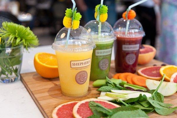 Power Boost Your Morning @Shepherdartisancoffee with 100% Natural, Squeezed Juice of Your Choice. #healthyfood #healthy #naturaljuice #just