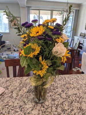 Top-notch; of the highest quality service! Thank you John and your team for delivering these flowers on time.