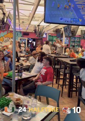 Best Place To Watch Football In Wynwood - SoBe Hookah - Grails Sports Bar Miami