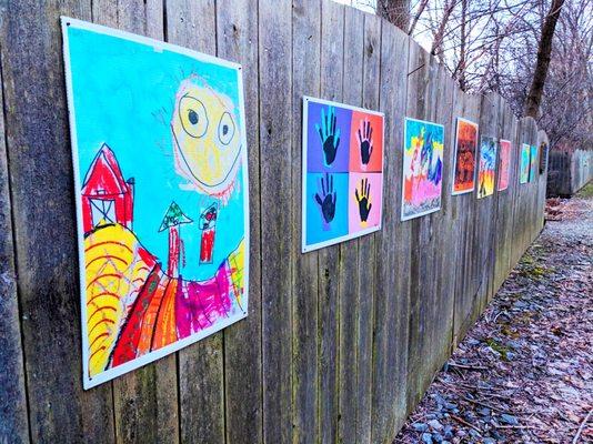 Wayne Arts Center -- artwork along Radnor Trail