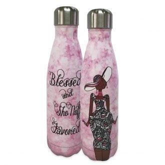 Blessed and Sho Nuff Favored Stainless Steel Water Bottle