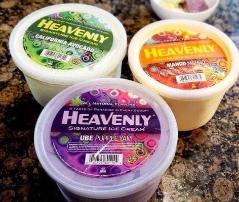 Heavenly ice cream (R) 
Top Asian American Tropical decadently creamy natural milk and natural select A ingredients. .