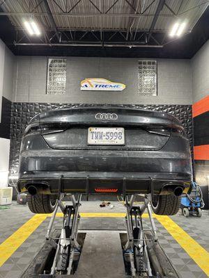 Installing a Carbon Fiber Rear diffuser