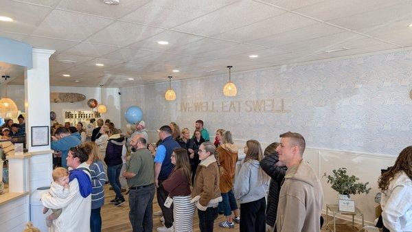 Grand Opening crowd at Swell