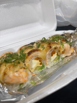 Creamy Baked Salmon Roll