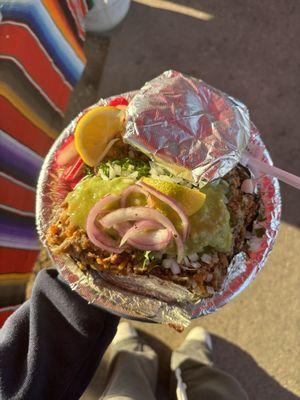 Baked potato absolutely delicious!