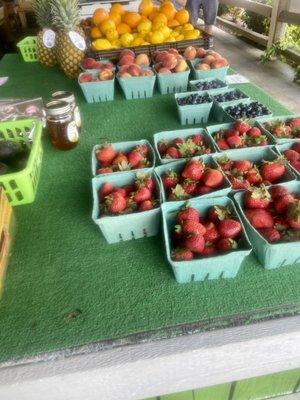 View of some of the fruits available at Skipper Farms