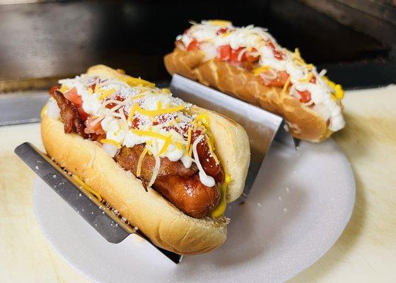 Bacon Wrapped Hotdogs