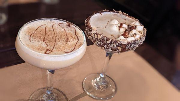 Pumpkin martini and s'mores martini... Delish