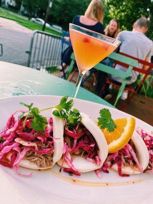 The nightly special was pork bao buns!