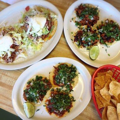 sopes, tacos