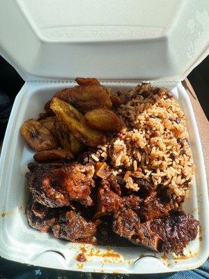 Oxtail Plantain Rice & Peas