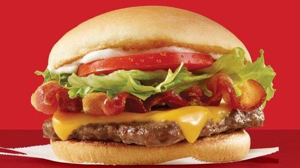 Wendy's junior bacon cheeseburger