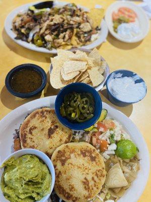 Barbacoa Gorditas and Manu Nachos