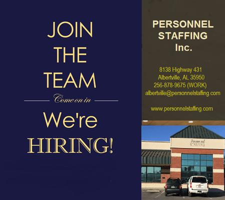 Personnel Staffing- Albertville