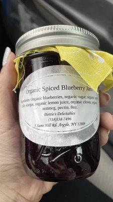 Spiced blueberry jam