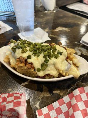 Chili cheese fries add Jalapeno