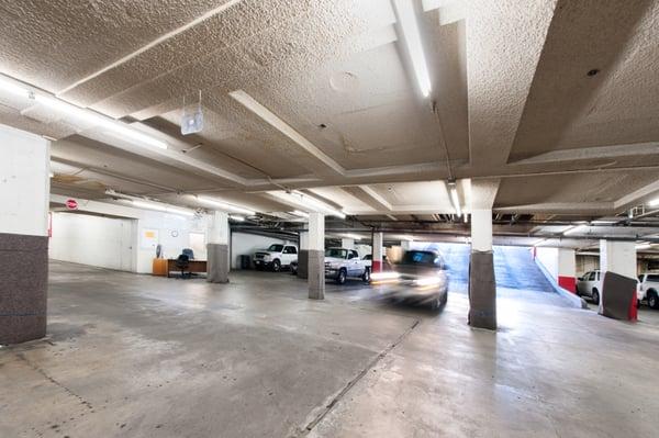 The T.W. Patterson Building offers private, underground parking with valet services.