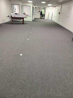 New carpet in offices in highland park