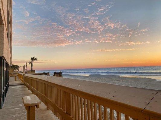 Sunrise on the beach