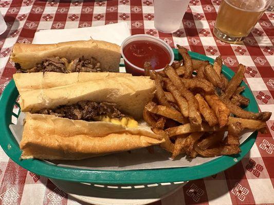 Cheese steak with wiz