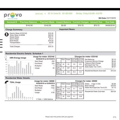 Provo electricity bill after solar. Only $2.15!