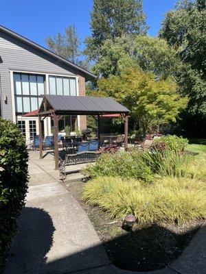 Patio for outside dining